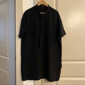 Coach 100% Silk Tie-Neck Shift Dress Sz L EUC